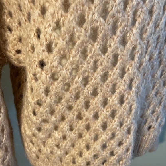 Wool and mohair Reserved sweater chunky soft - Picture 4 of 12